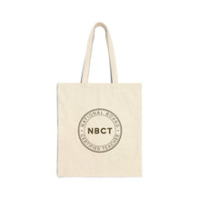 Load image into Gallery viewer, NBCT - Cotton Canvas Tote Bag - National Board Certified Teacher