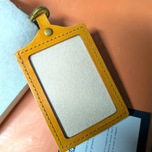Load image into Gallery viewer, NBCT Handmade Leather ID Badge Holder - National Board Certified Teacher