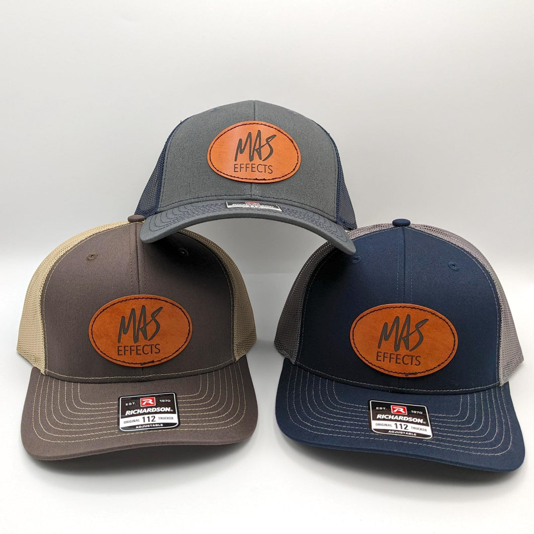 Trucker Hat with MAS Effects Leatherette Patch