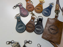 Load image into Gallery viewer, NBCT Leather keychain (handmade) - National Board Certified Teacher
