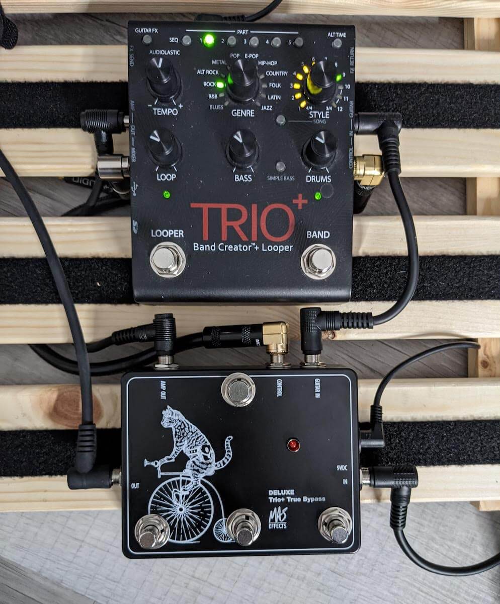 Trio+ True bypass with FS3X compatible foot switch